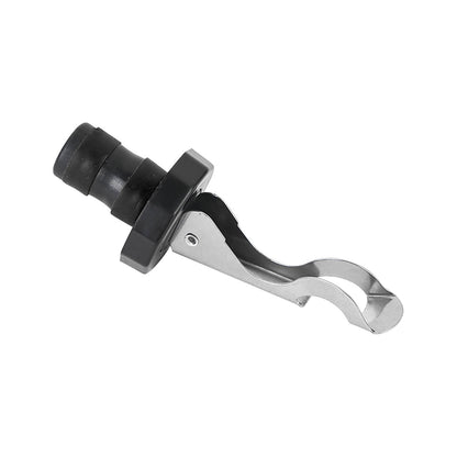 Lever-Action Bottle Stopper in Yellow Silicone with Expanding Steel Plug - Image 3