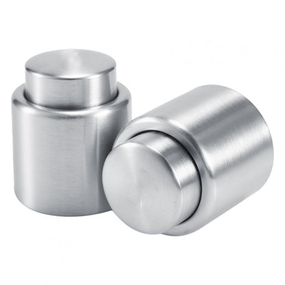 Vacuum Wine Bottle Stopper in Stainless Steel, 1.97 Inch Reusable Sealer - Image 5