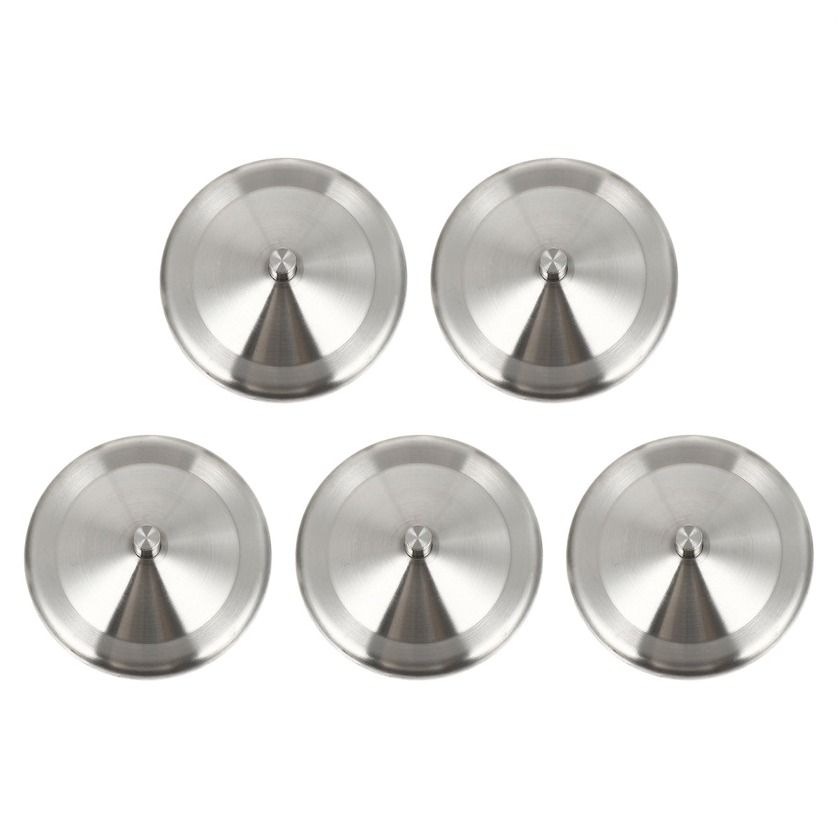 Stainless Steel Cup Covers, Ten Round Mug Lids with Lift Handle, 3.73 Inch - Image 6