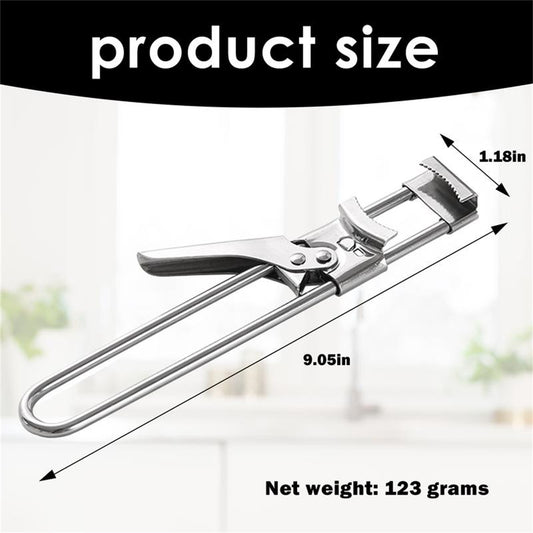 Adjustable Jar and Can Opener in Stainless Steel with Easy-Grip Handle - Image 2
