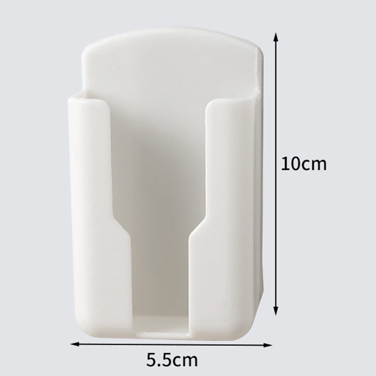 Wall-Mounted Remote Holder in Plastic, Tool-Free Adhesive Storage Box - Image 6