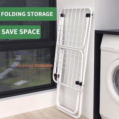 Folding X-Frame Clothes Drying Rack for Indoor and Outdoor Airing - Image 6