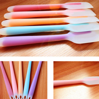 Translucent Silicone Spatula Set, Five Small Flexible Scrapers for Baking - Image 3