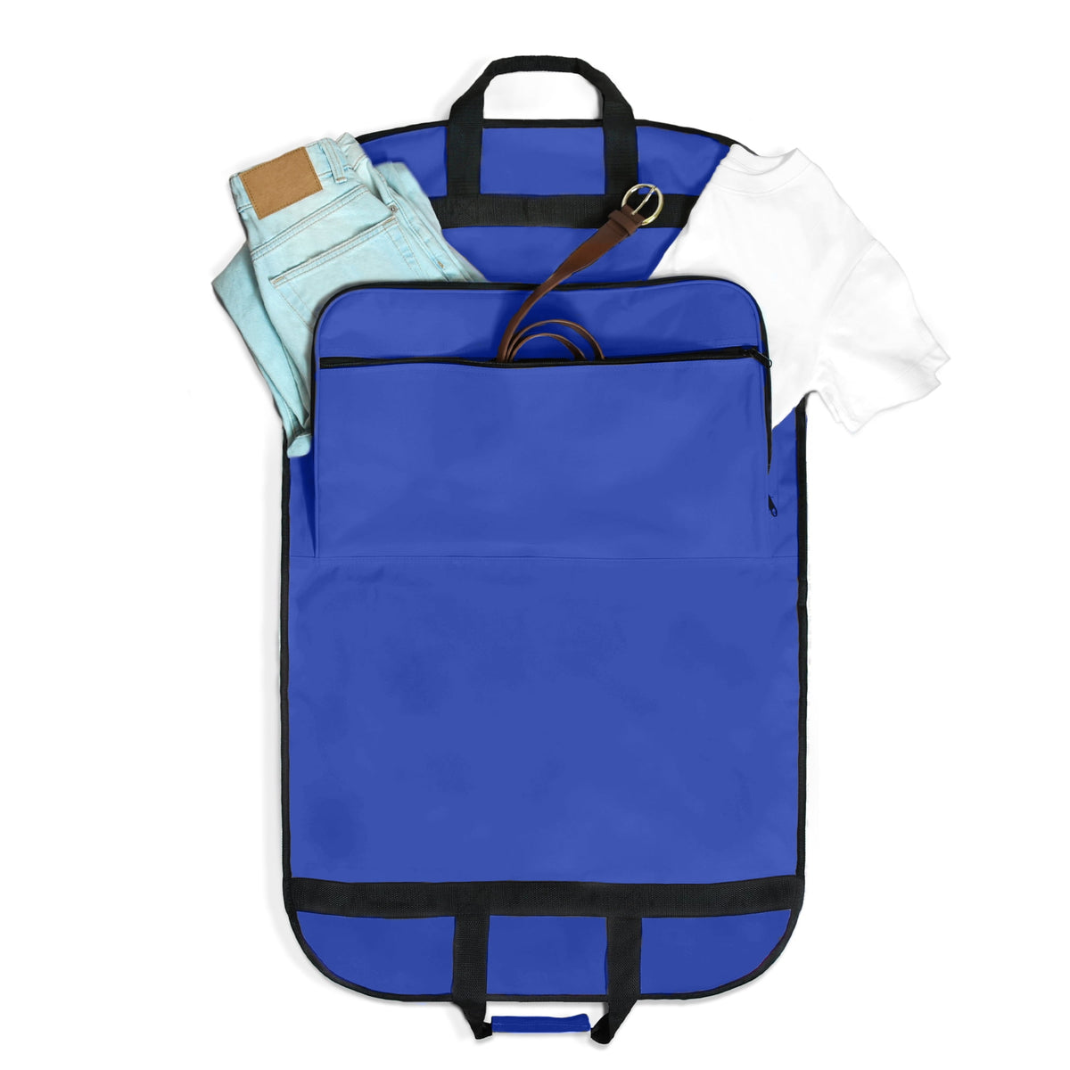 Folding Garment Bag for Suits and Dresses, 39 Inch Cover in Royal Blue - Image 6