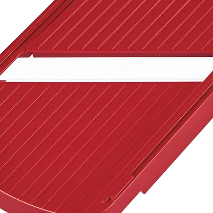 Adjustable Ceramic Mandoline Slicer in Red with Handguard, 11 by 4 Inch - Image 3