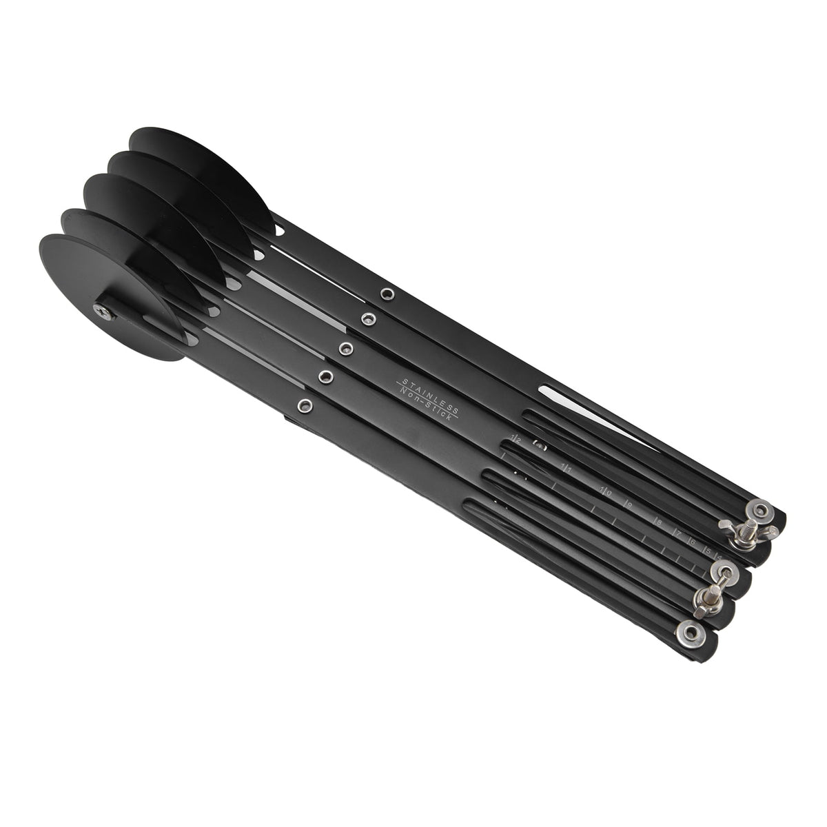 Expandable Five-Wheel Pastry Cutter, 11.4 Inch Stainless Steel Dough Divider - Image 6