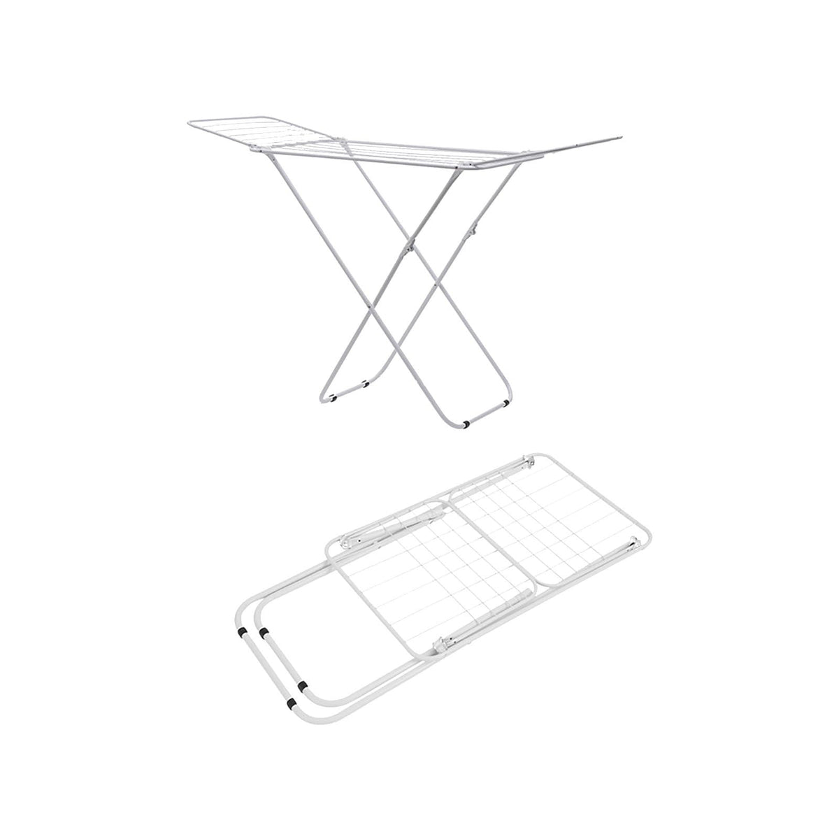 Folding X-Frame Clothes Drying Rack for Indoor and Outdoor Airing