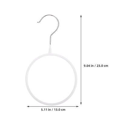 Scarf and Belt Hangers, Ten White Racks for Closet Rods, 9.04 Inch - Image 2