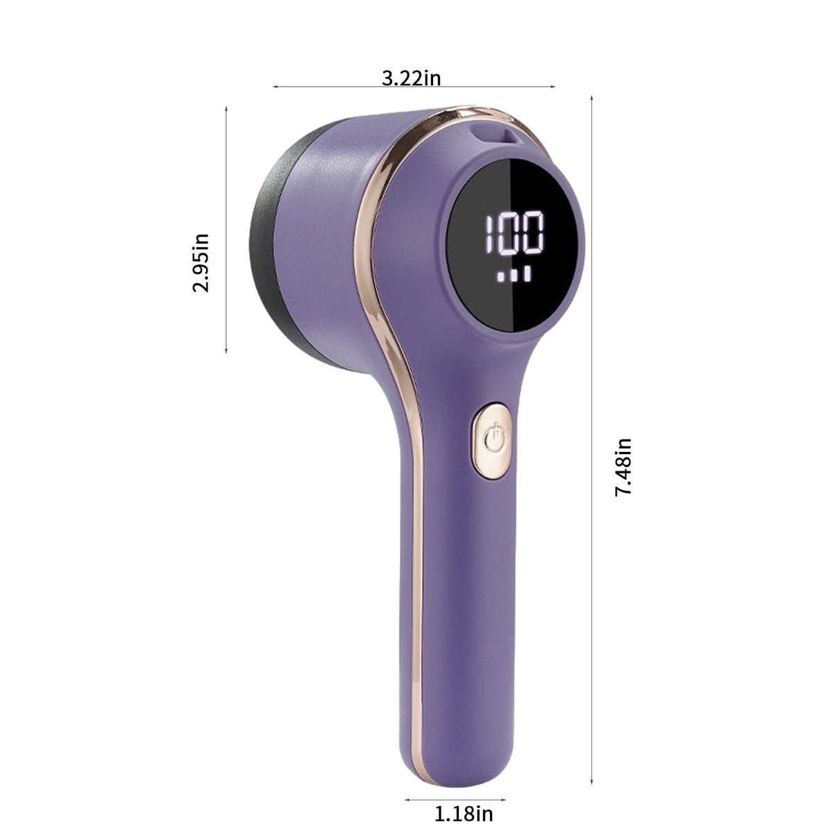 Rechargeable Fabric Shaver with Three Speeds and Six-Blade Cutting Head - Image 3
