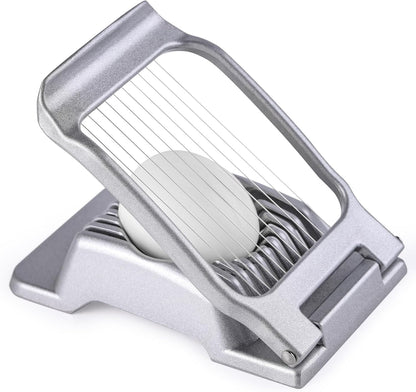 Aluminium Egg Slicer with Ten Steel Wires for Eggs, Cheese and Berries