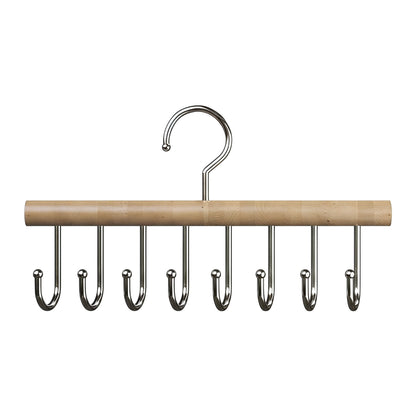 Belt and Tie Hanger with Eight Hooks, 11.02 by 6.69 Inch Closet Rack