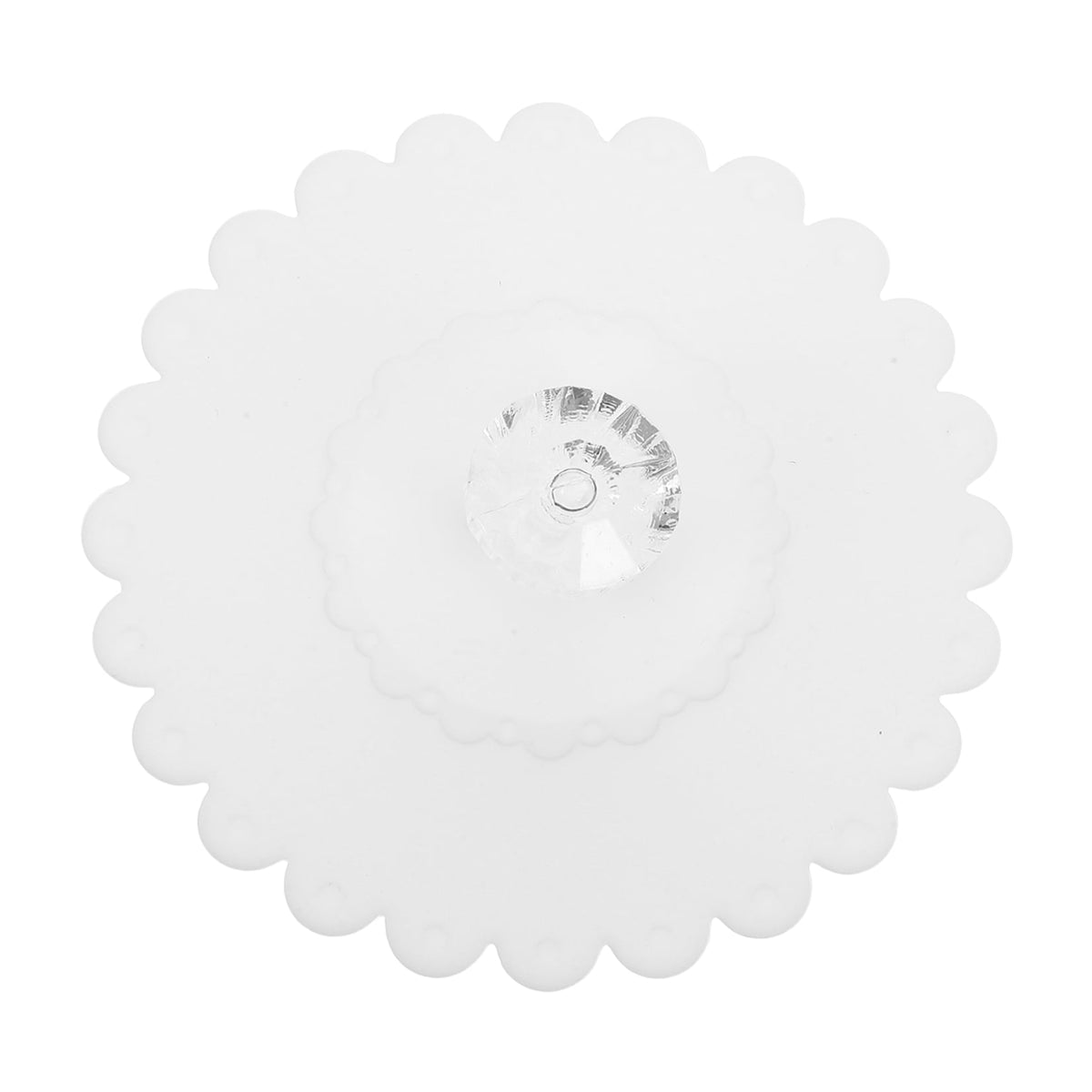 Silicone Mug Lids, Set of Three White Covers for Coffee and Tea Cups