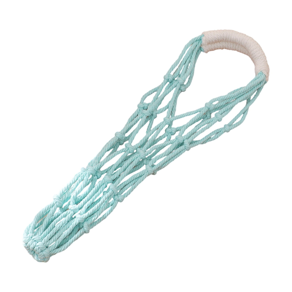 Macrame Bottle Carrier in Cotton Rope, Handmade Net Sling for Hikes