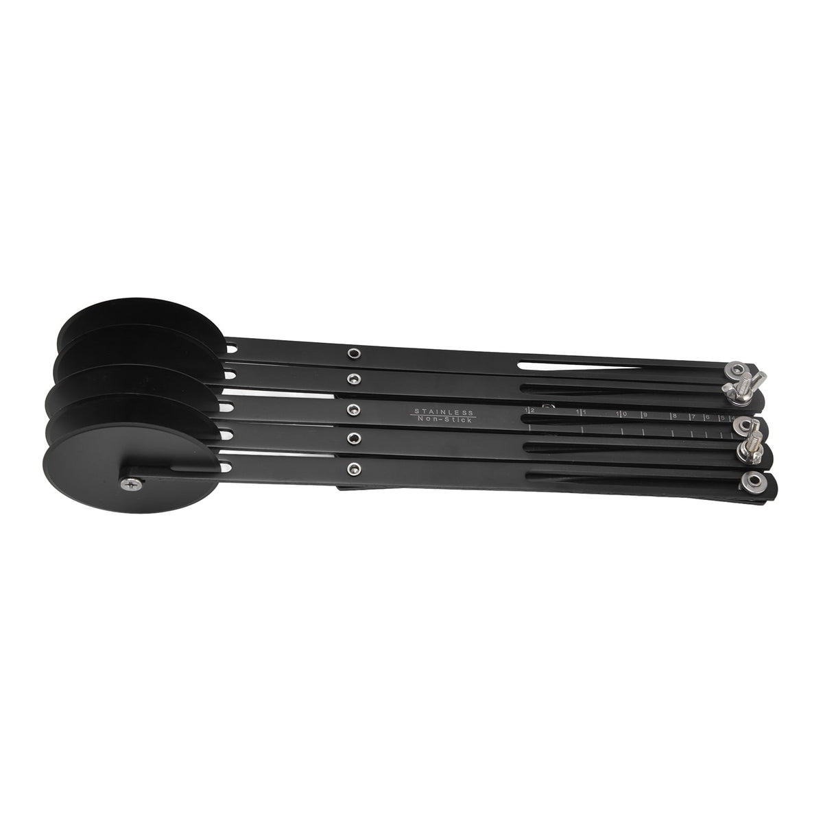 Expandable Five-Wheel Pastry Cutter, 11.4 Inch Stainless Steel Dough Divider