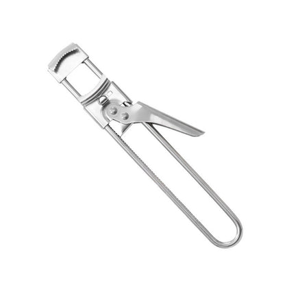 Adjustable Jar and Can Opener in Stainless Steel with Easy-Grip Handle