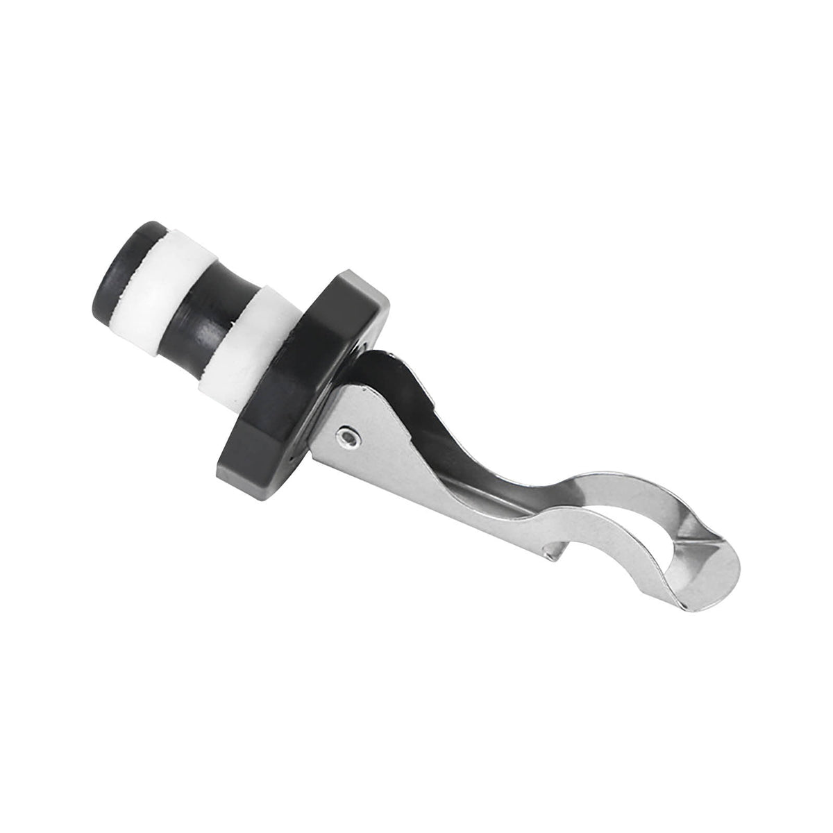Lever-Action Bottle Stopper in Yellow Silicone with Expanding Steel Plug - Image 5
