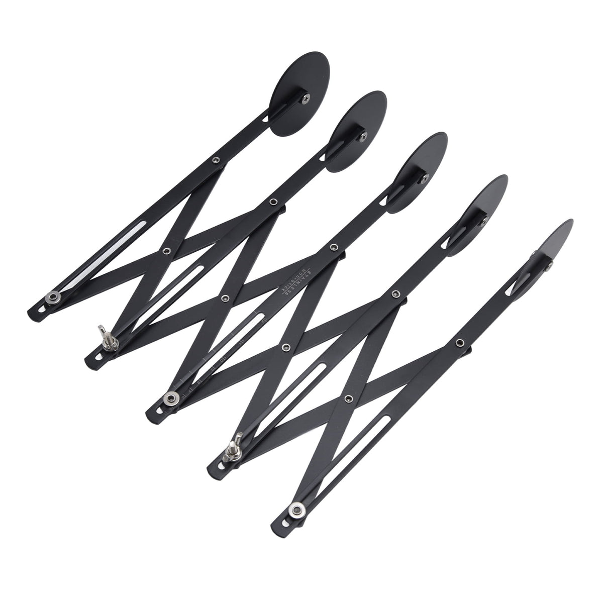 Expandable Five-Wheel Pastry Cutter, 11.4 Inch Stainless Steel Dough Divider - Image 2