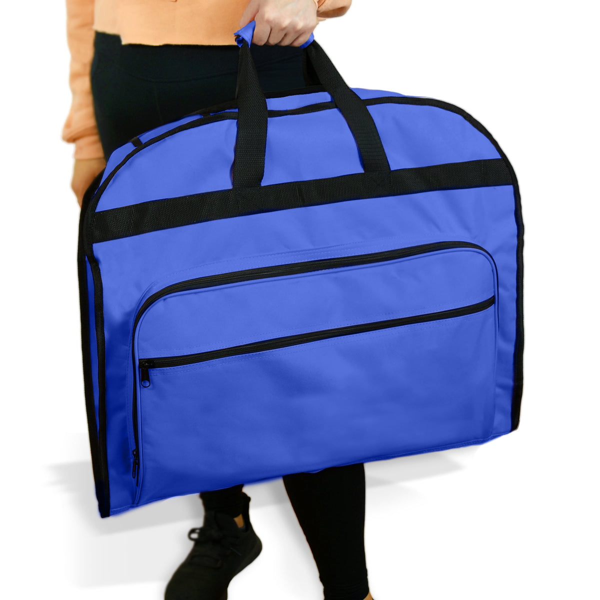 Folding Garment Bag for Suits and Dresses, 39 Inch Cover in Royal Blue - Image 5