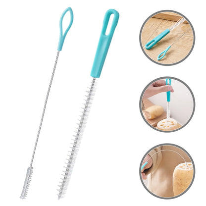 Drinking Straw Cleaning Brushes, Set of Two Narrow Bottle and Lid Brushes - Image 2